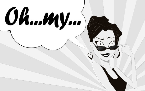 惊讶的女人张着嘴图片下载