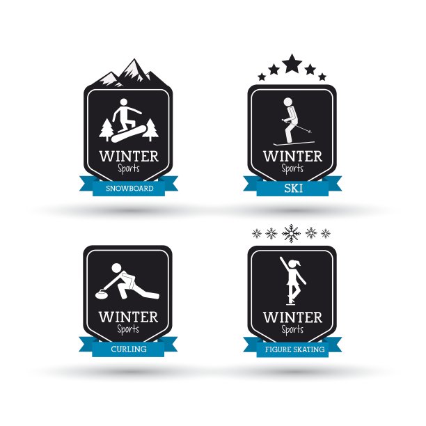 冬季运动设计图片下载