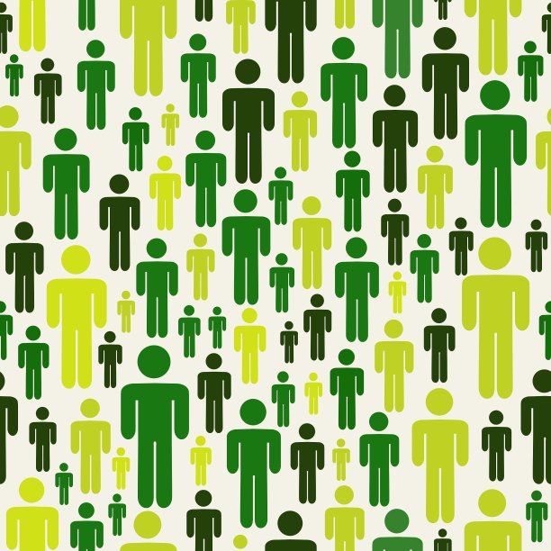 绿色社交媒体模式图片下载