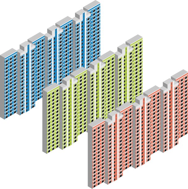 等距住宅图片下载