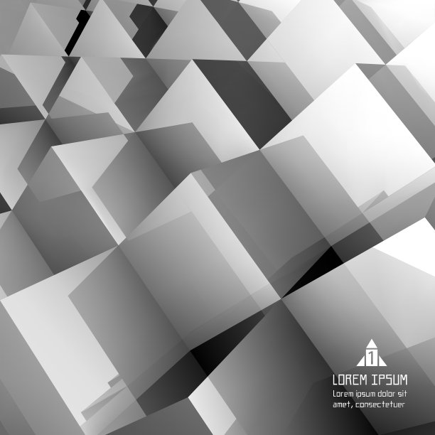 三维块结构背景图片下载