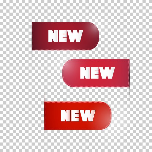 红色标签标签设置与新标题图片下载