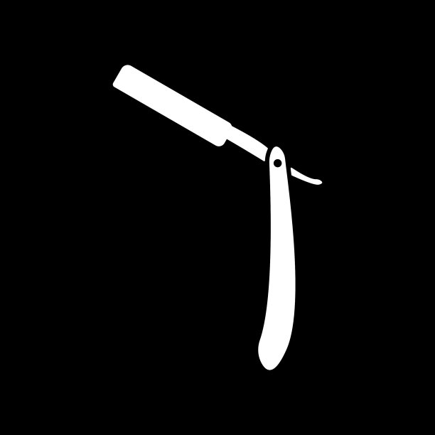 剃须刀图标剃须刀符号平坦图片下载