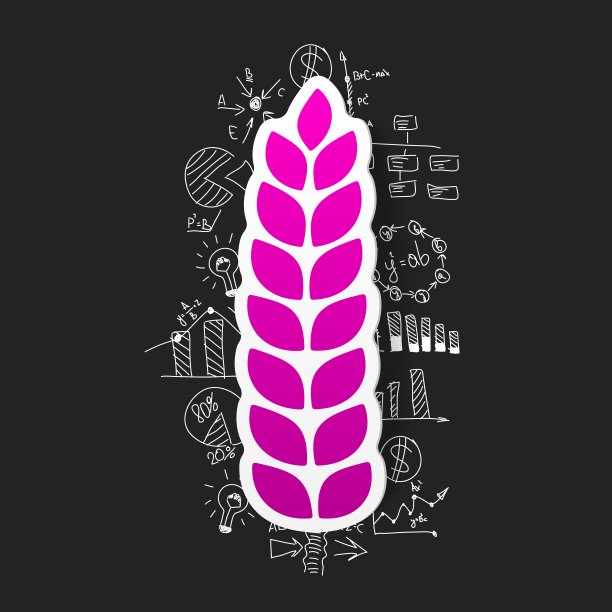 绘制商业公式小麦穗图片下载