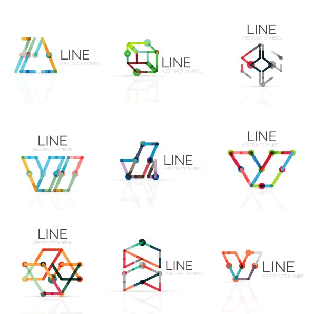 连通的线性抽象逻各斯集图片下载