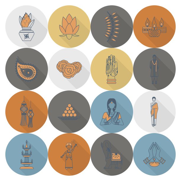 排灯节印度节日图标图片下载