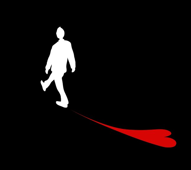 一个带着心中阴影的人图片下载