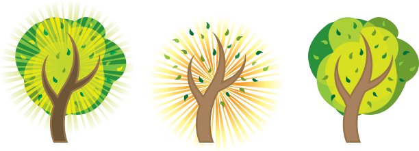 抽象树EPS 10图片下载