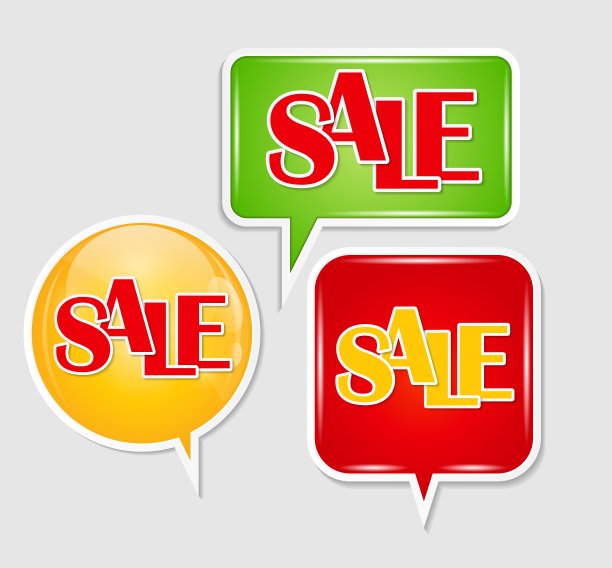 销售贴纸横幅模板图片下载