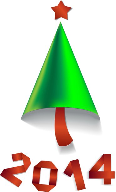 创意纸圣诞树图片下载