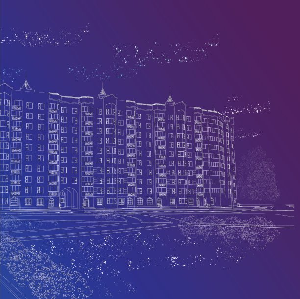 建筑平面的背景图片下载