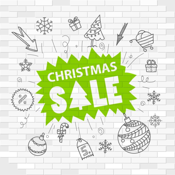 白色砖墙和涂鸦标签图片下载