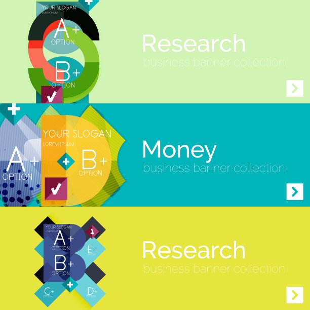 平面设计的信息图表横幅图片下载