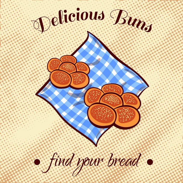 餐巾上的面包图片下载