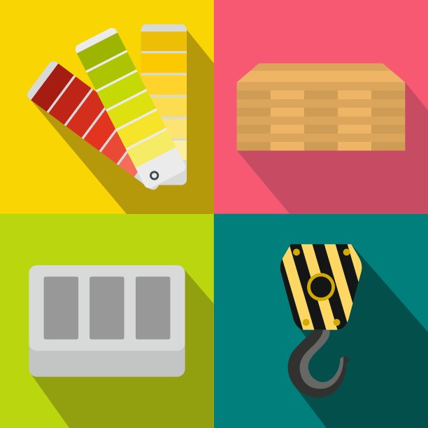 建筑横幅设平风格图片下载