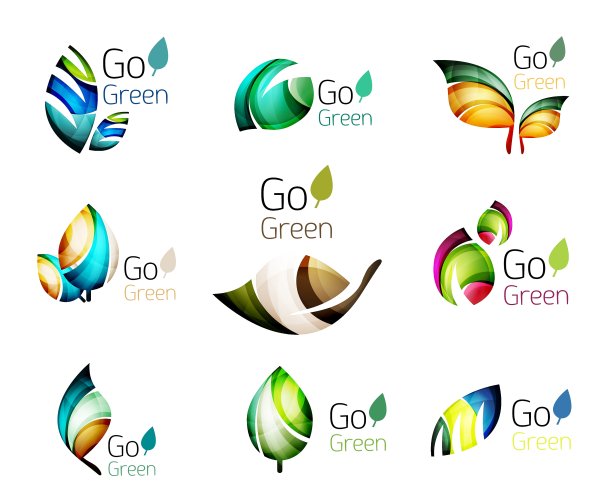 抽象叶集图片下载