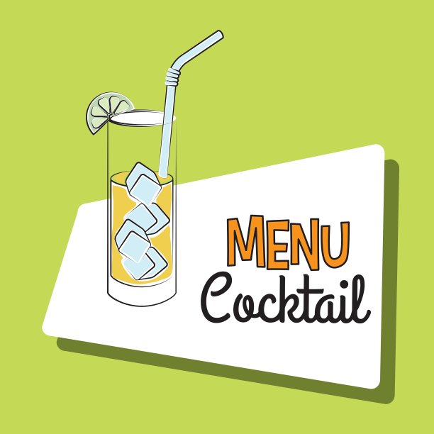 鸡尾酒菜单栏图片下载