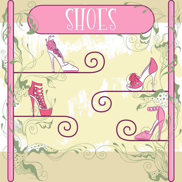 装饰鞋展示图片下载