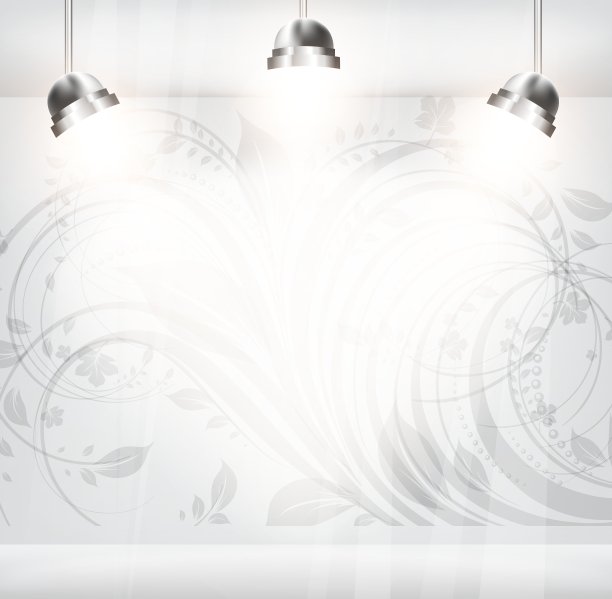 空店面与花卉无缝背景图片下载