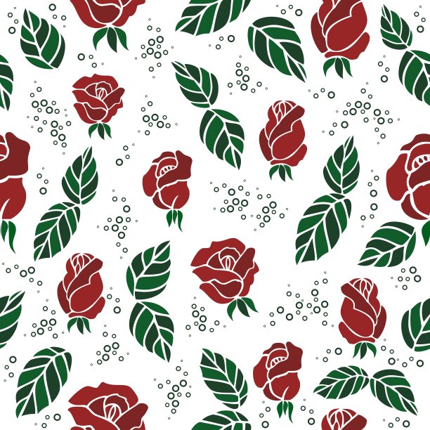 无缝背景玫瑰图片下载