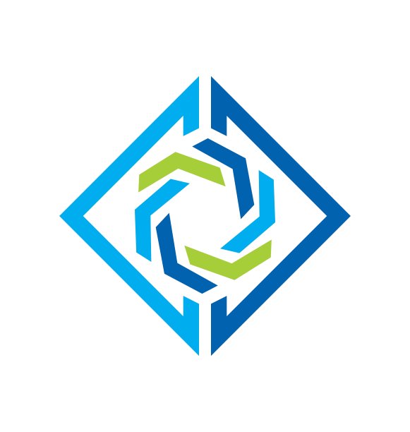 圆形抽象技术标志图片下载