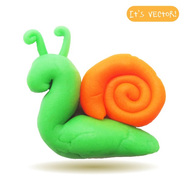 橡皮泥蜗牛的图标图片下载