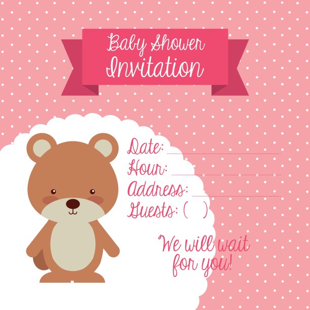 婴儿淋浴设计图片下载