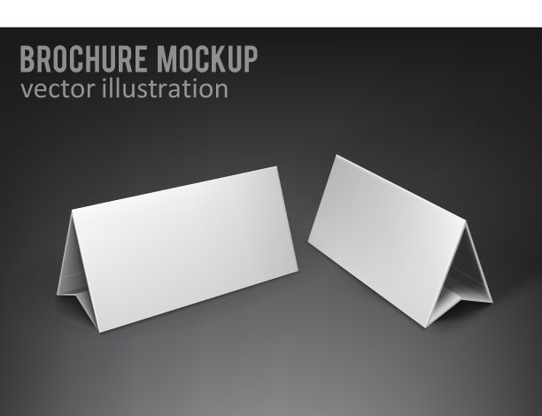 白色模型宣传册3d与阴影图片下载