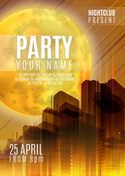 晚会-传单或封面设计背景图片下载