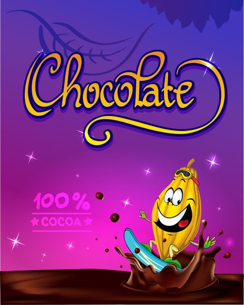 有趣的巧克力设计图片下载