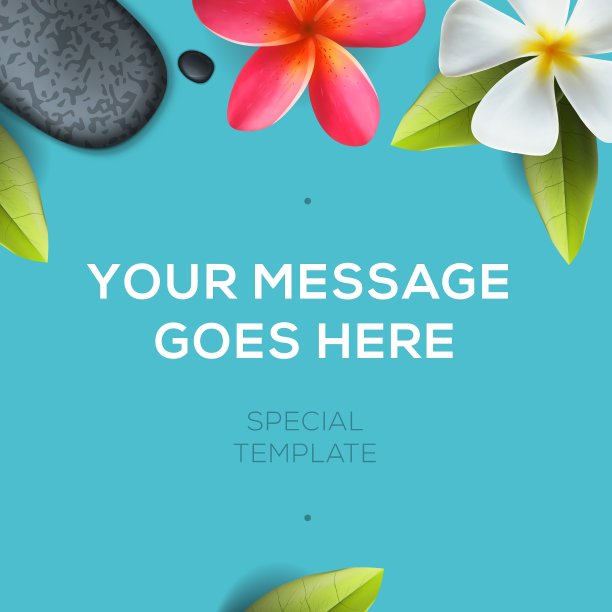 健康美容模板水疗概念图片下载