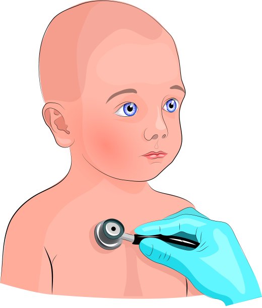 听婴儿肺部的声音图片下载