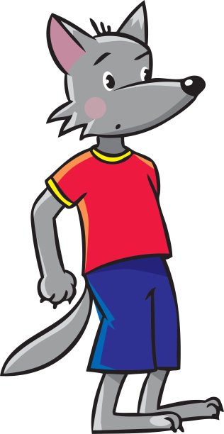 惊讶的小狼图片下载