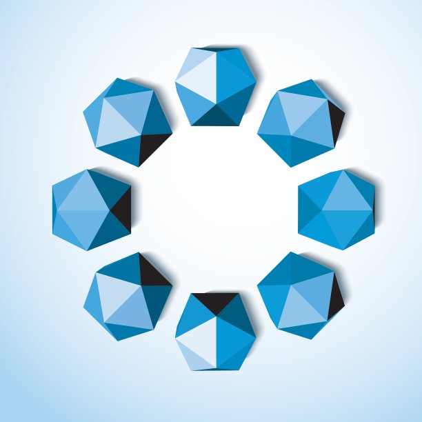 抽象背景的蓝色钻石上的白色图片下载