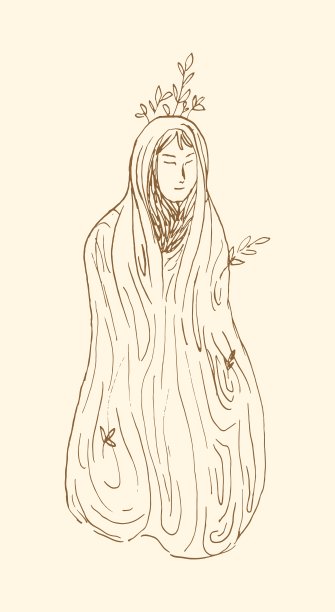 森林女神树仙女图片下载