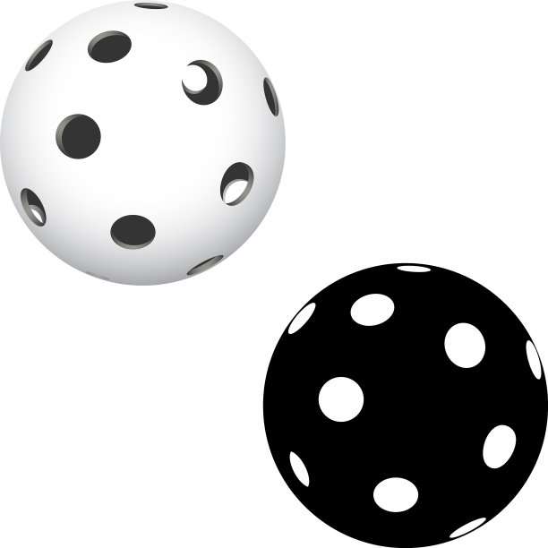 白色背景上的地板球图片下载