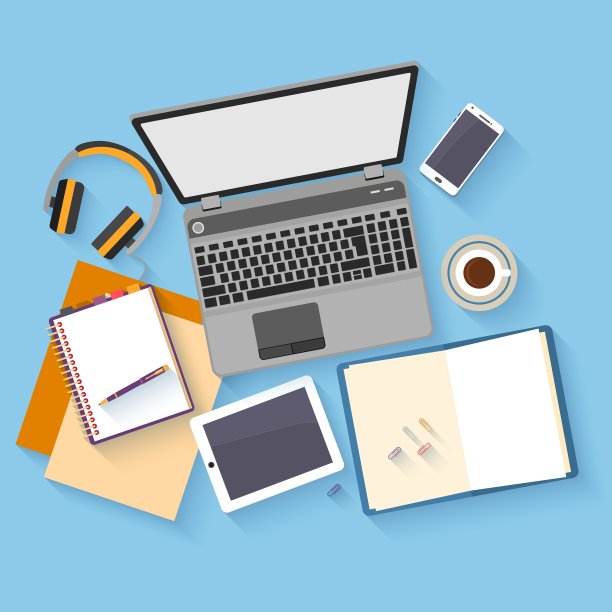 每个办公室工作空间的平面设计模型图片下载