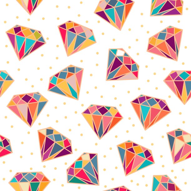 钻石无缝图案图片下载