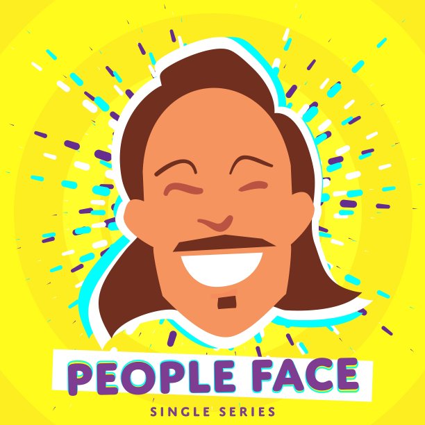 人微笑的脸图片下载