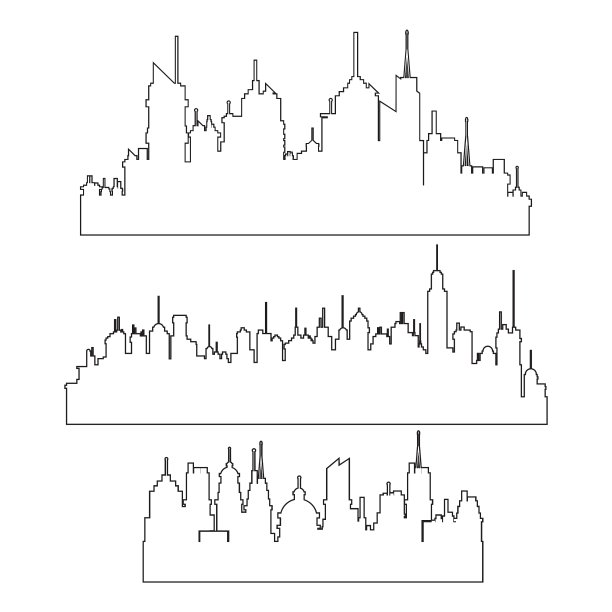 城市天际线设计图片下载