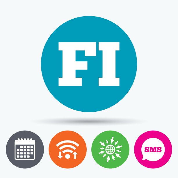 芬兰语手势图标FI翻译图片下载