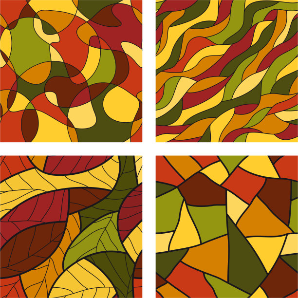 一组无缝模式背景图片下载