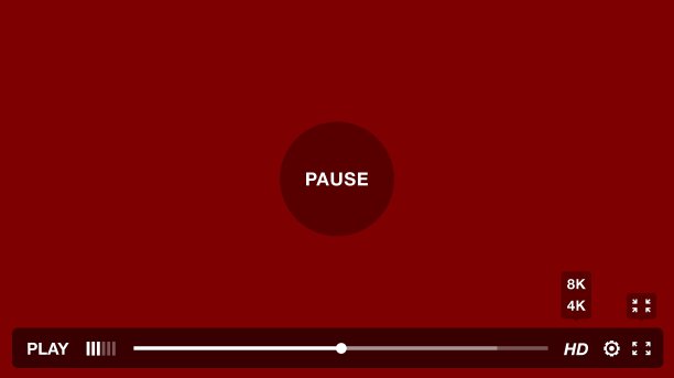 带有菜单和按钮面板的视频播放器窗口图片下载