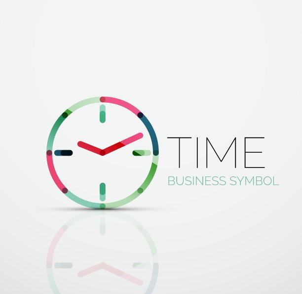 抽象的标志概念时间概念或时钟图片下载