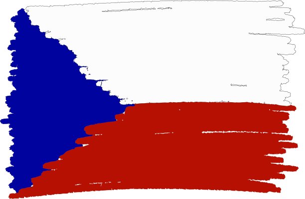 捷克手工国旗图片下载