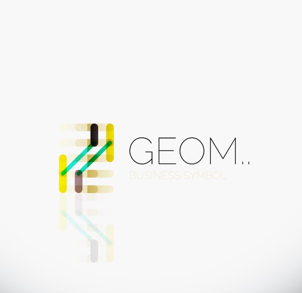 标志线性抽象几何图标图片下载