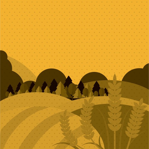 小麦图标景观设计农业概念图片下载