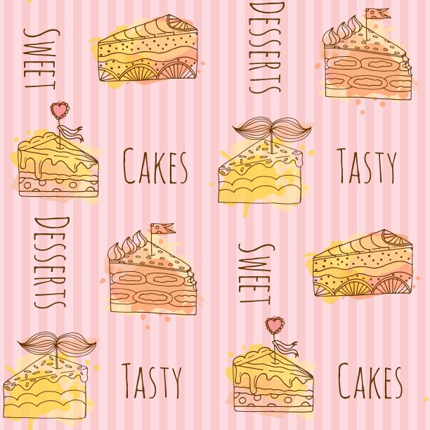 蛋糕一套4手绘图片下载