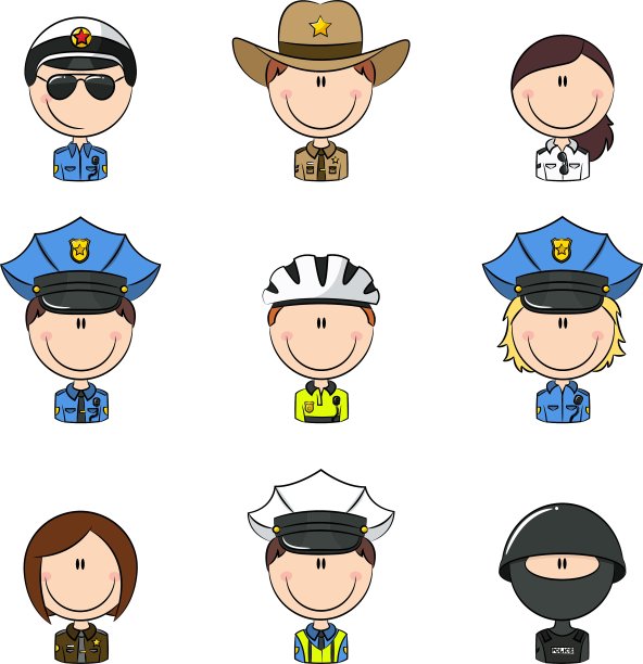 警察的化身图片下载