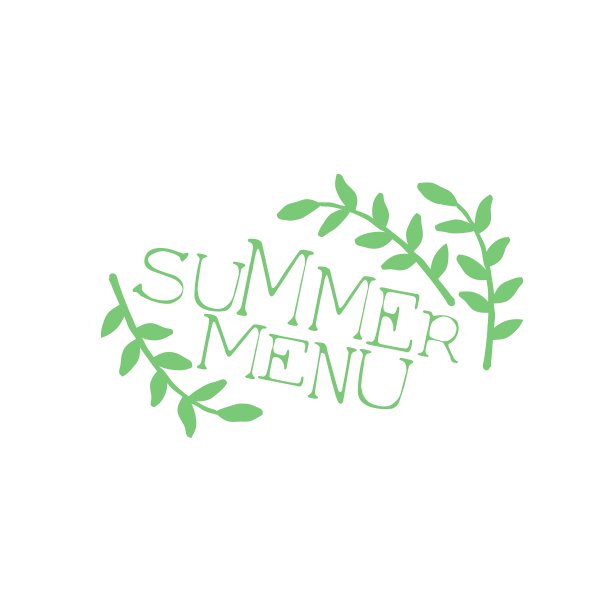 夏日菜单书法咖啡馆板图片下载